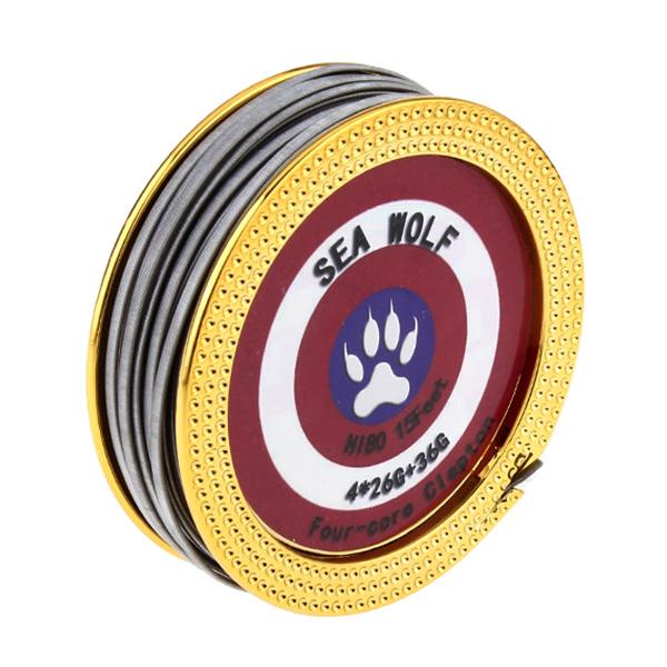 5M SEA WOLF Ni80 Four-Core Claptin 5M Resistance Heating Coil Wire