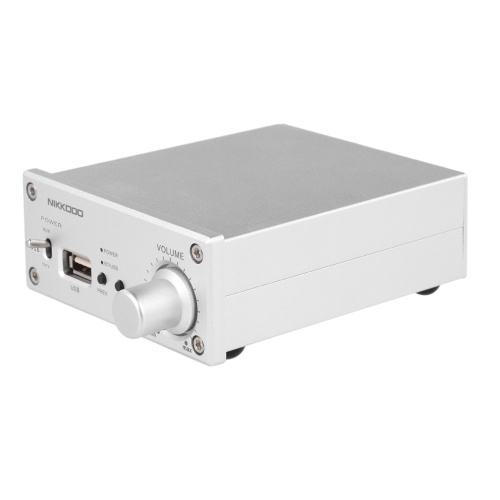 NK-268 Amplificador de potencia de audio digital Bluetooth 4.0 Mini receptor de audio de alta fidelidad Amp Dual Channel 30W + 30W con adaptador de corriente
