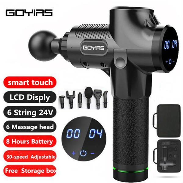 goyirs muscle massage gun massage relaxation pain relief, handheld electric super quiet brushless motor 30 speed mg98