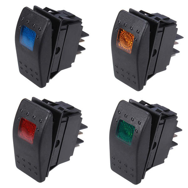 ASW-77D Car Modification Meter Switch mit LED Lampe 12V 20A