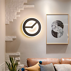 Aplique de pared led luz de noche redondo cuadrado mini estilo moderno salón comedor acrílico 25cm aplique de pared ip20 110-120v 220-240v 18/22 w Lightinthebox