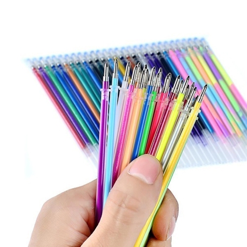 Dulces Colores Recargas Neon Glitter Pastel Art Pen Replacement Estudiantes Papelería Suministros