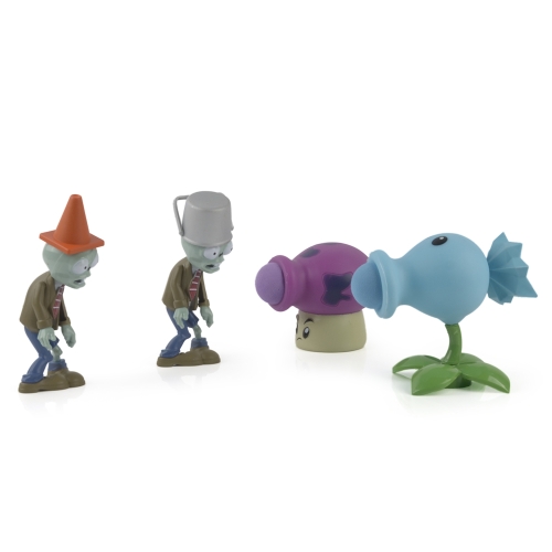 3Pcs Plants VS Zombies PVC Action Figure Set Collectible Mini Figure Toy Kids Dolls Birthday Gift