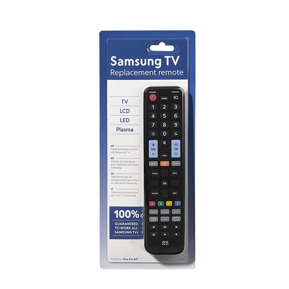 One For All Replacement Remote Control For Samsung TV's - No Set-Up Required!
