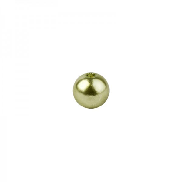 Perlen, Perlmutt, Ø 10mm, hellgrün, 50 Stück