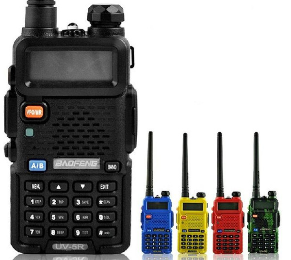 BaoFeng UV-5R UV5R Walkie Talkie Dual Band 136-174Mhz & 400-520Mhz Two Way Radio Transceiver with 1800mAH Battery free earphone