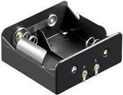 Wentronic goobay 2x D (Mono) - Batteriebehälter - Schwarz (11033)