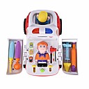 kids pretend play set multi-function electric ambulance toy car with light and sound doctor kit accessories (multicolor)