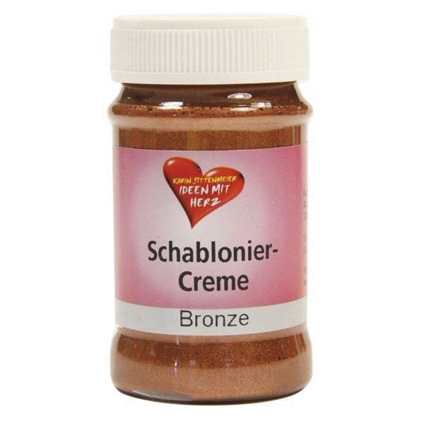 Schablonier-Creme, 90 ml, bronze