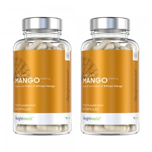 Mango Africano 5000mg - Suplemento Natural Para El Control De Peso - 60 Capsulas Veganas - 2 Botes