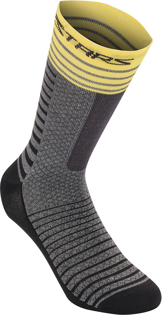 Alpinestars Drop 19 Socks, black-yellow, Size L, black-yellow, Size L