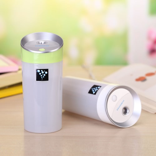 DC 5V 300ML Portable Intelligent USB Anion Air Humidifier 2 Mist Modes Mini Aromatherapy Essential Oil Aroma Diffuser Mist Maker for Home Office Car Auto Shut Off