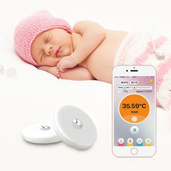 Baby-Thermometer-Monitor-Fieber Intelligente Wearable-Safe-Thermometer Bluetooth 4.0 Smart Baby Monitor