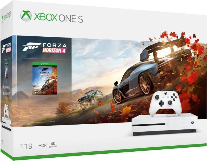 Microsoft Xbox One S - Forza Horizon 4 Bundle - Spielkonsole - 4K - HDR - 1TB HDD - Roboter weiß - Forza Horizon 4 (234-00560)