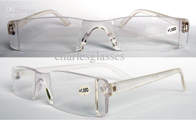 (20pcs/lot) Unisex plastic Transparent clear reading glasses power +1.00 +1.50 +2.00 +2.50 +3.00 +3.50, +4.00