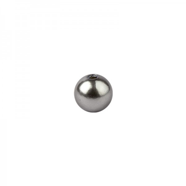 Perlen, Perlmutt, Ø 4mm, silbergrau, 200 Stück
