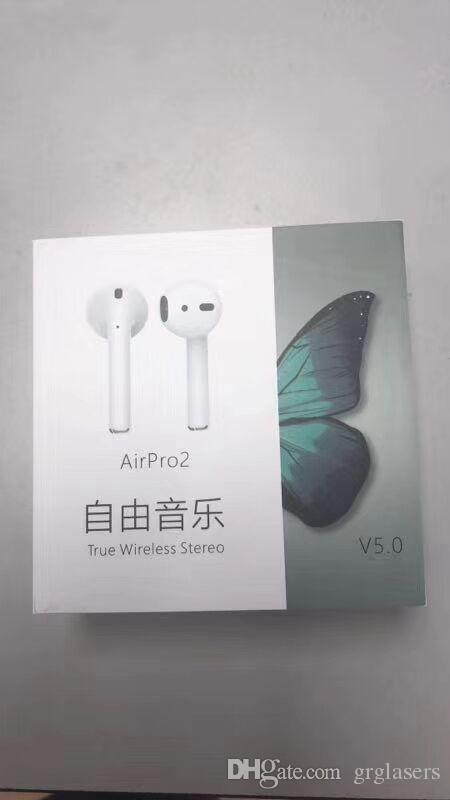 2019 Second Gerneration GREX Airpro Wireless Bluetooth Earphones double ear headphones EarbudsHeadsets pods For Phone