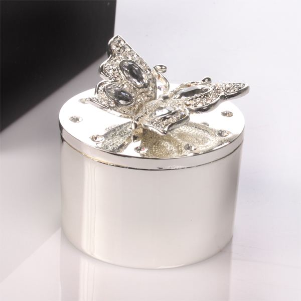Engraved Butterfly Trinket Box