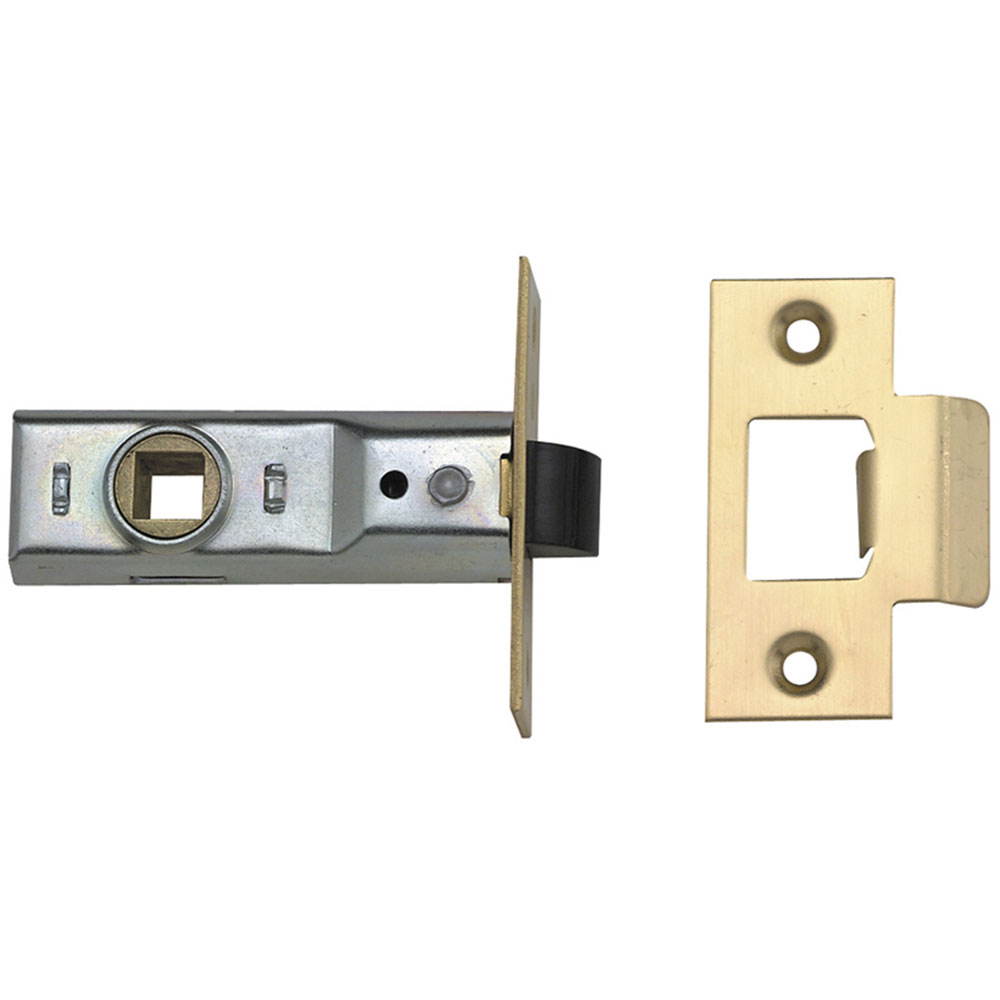 Union Tubular Mortice Latch 2648 Polished Brass 76mm 3in Boxed