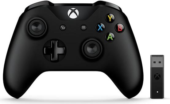 Microsoft Xbox Controller + Wireless Adapter for Windows 10 - Game Pad - drahtlos - Bluetooth - für PC, Microsoft Xbox One, Microsoft Xbox One S, Microsoft Xbox One X (4N7-00002)