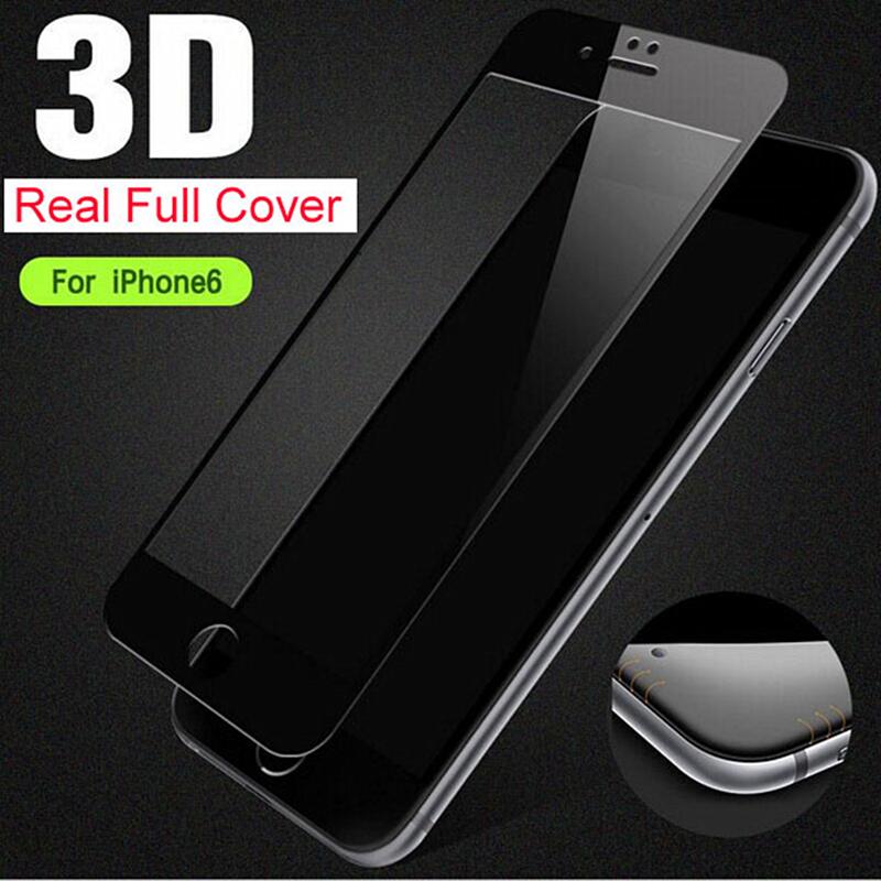 for iphone 7 3D curved edge full cover mobile phone tempered glass front screen protector protective film for iphone 6 s plus