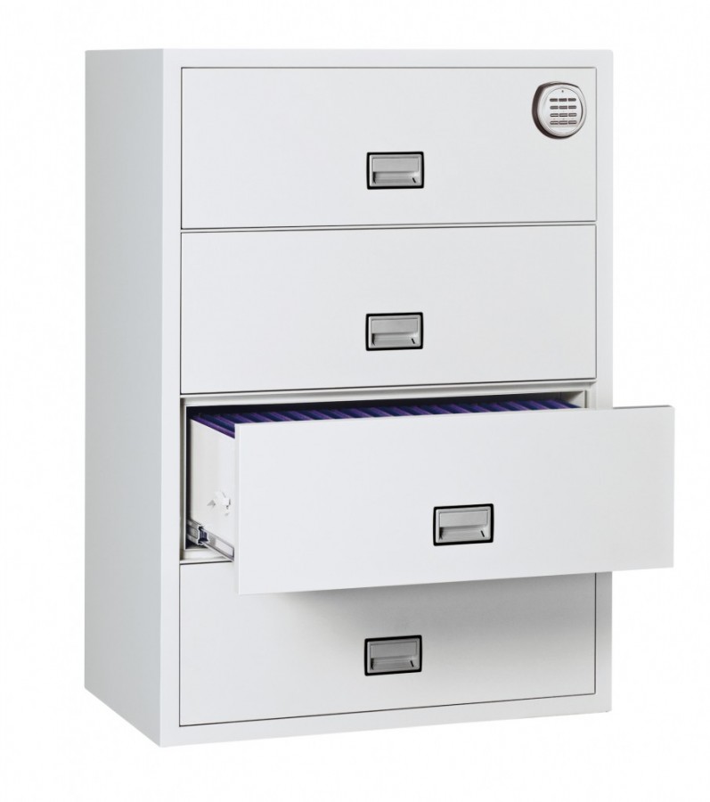 Phoenix FS2414E Lateral 2 drawer filing cabinet electronic locking