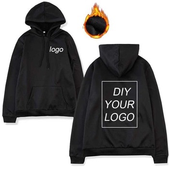 Drop Shipping custom logo Print Hoodies Unisex Wholesale DIY Sweatshirts warm Pullover hoodies solf Cotton and polyester no ball