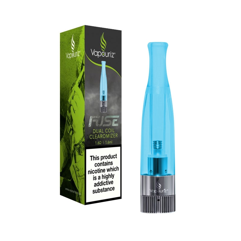 Vapouriz FUSE Dual Coil Clearomizer - Blue