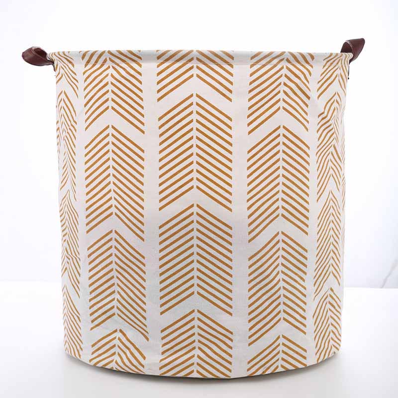Oversized Cotton and Linen Canvas Storage Basket