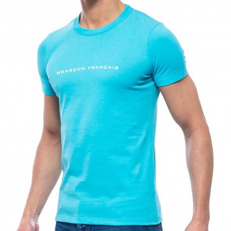 Garçon Français T-Shirt - Turquoise XL