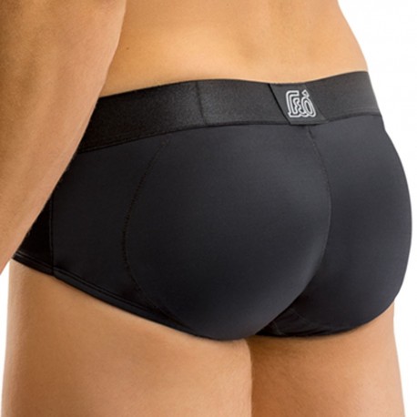 LEO Padded Butt Enhancer Brief - Black XL