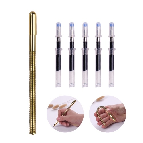 Bolígrafos telescópicos con resorte, bolígrafos flexibles y flexibles