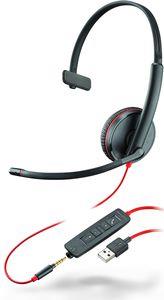 Plantronics Blackwire C3215 USB - 3200 Series - Headset - On-Ear - verkabelt - USB, 3,5 mm Stecker