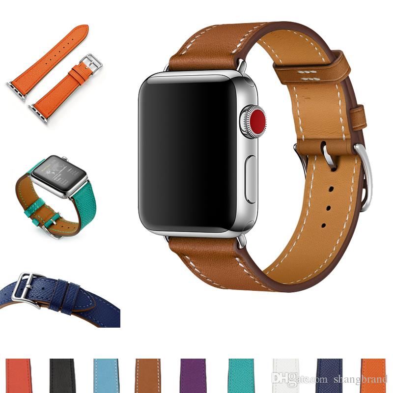 Strap for iwatch belt single tour band for Apple Watch series 4 3 2 1 Iwatch Band luxury genuine swift leather loop
