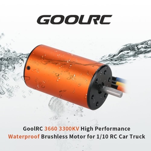 GoolRC 3660 3300KV Waterproof Brushless Motor for 1/10 RC Car Truck Crawler