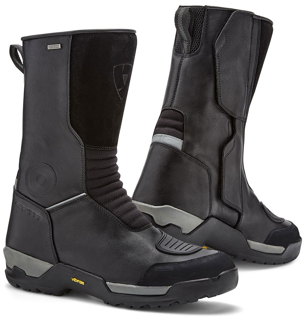 Revit Compass H2O Waterproof Motorcycle Boots, black, Size 43, black, Size 43