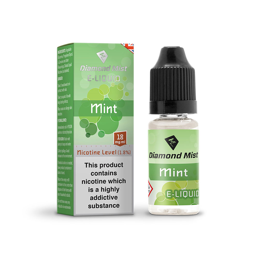Diamond Mist E-Liquid Mint 10ml - 18mg Nicotine