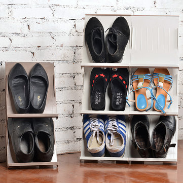 DIY Stackable Shoe Storage Rack