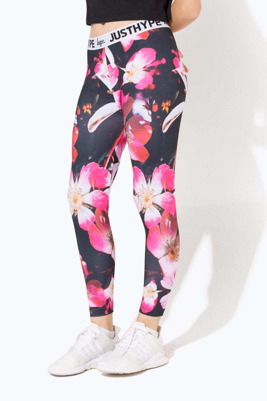 Hype These Flowers Kids Leggings | Size 11-12