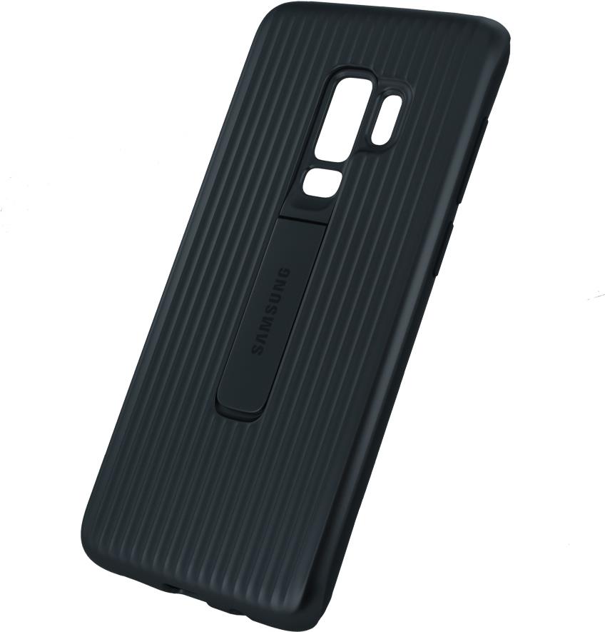 Samsung Protective Standing Cover EF-RG965 - Hintere Abdeckung für Mobiltelefon - Schwarz - für Galaxy S9+ (EF-RG965CBEGWW)