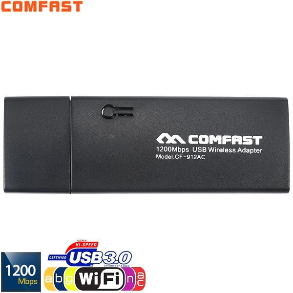 Comfast CF-912AC 1200Mbps 11AC USB3.0 2.4G / 5.8G Wireless Wi-Fi-Adapter-Netzwerkkarte f¨¹r PC ECATH-493531