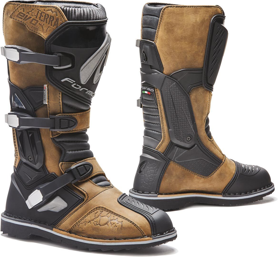 Forma Terra Evo Waterproof Motorcycle Boots, brown, Size 39, brown, Size 39
