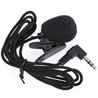 N - P2 Mini 30Hz - 15000Hz 3.5mm Tie Lapel Lavalier Clip Microphone for Lecture Teaching / Video Chatting