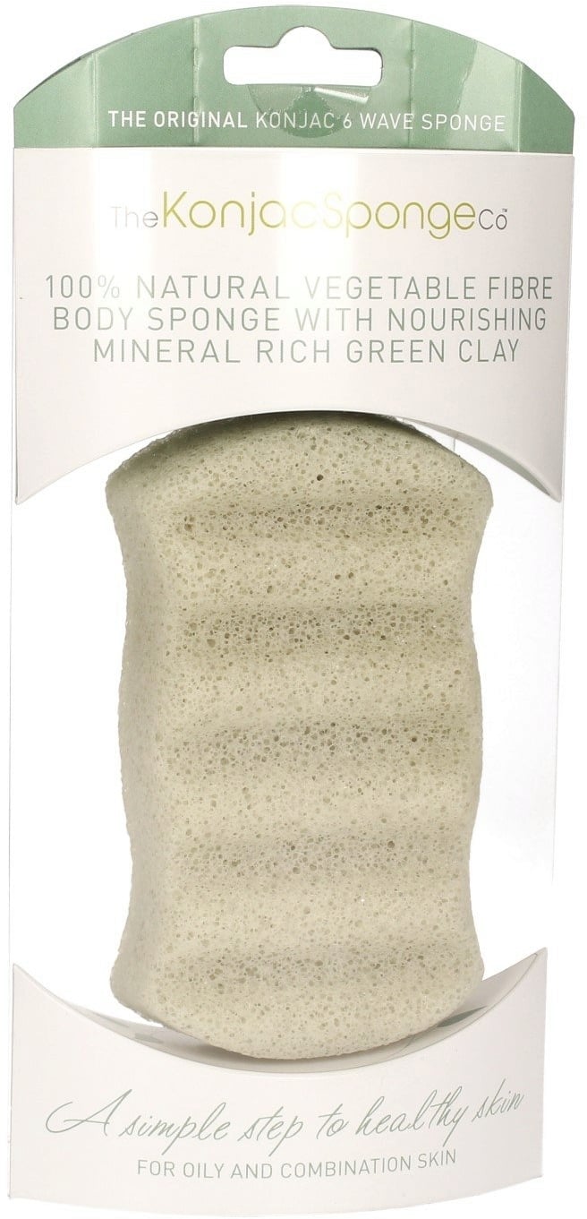 Premium Six Wave Body Puff with French Green Clay