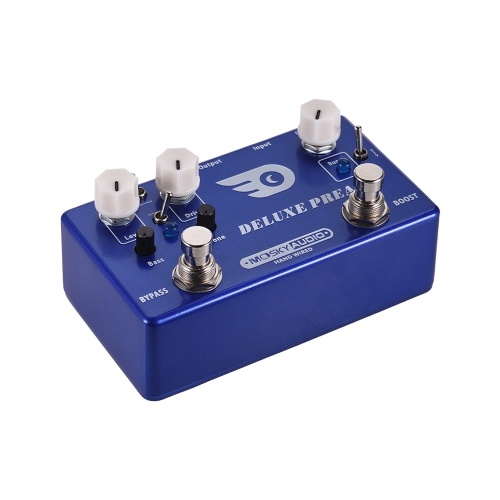 MOSKY DELUXE PREAMP Pédale d’effet guitare 2 en 1 Boost + effets Overdrive classiques