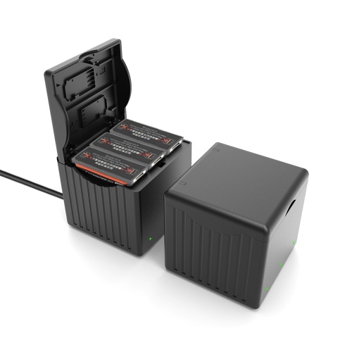 Concentrador de cargador de batería 3 EN 1 para cámara de acción DJI OSMO con interfaz TYPE-C