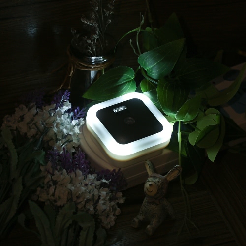 Mini lumière capteur LED Night Light avec interface USB Wall Nightlight pour bébé Chambre Chambre AC100V-240V