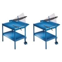 DAHLE Atelier-Sicherheits-Schneidemaschine 580, blau Schnittlänge--höhe: 815 - 3,5 mm, Fußpressung (72-00.06.00580)