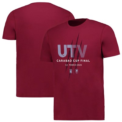 Aston Villa Carabao Cup Final T-Shirt - Claret - Mens