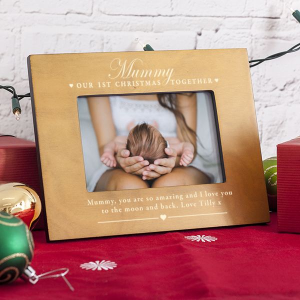 Personalised Our First Christmas Together Mummy Photo Frame